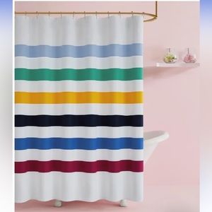 KATE SPADE WHITE MULTI SHOWER CURTAIN NWT ***SALE*** NO OFFERS